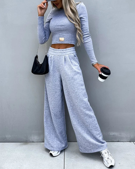 Thessaly - Bequeme Hose mit weitem Bein für Frauen