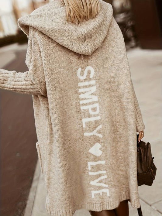 Elegante Strickjacke mit langen Ärmeln