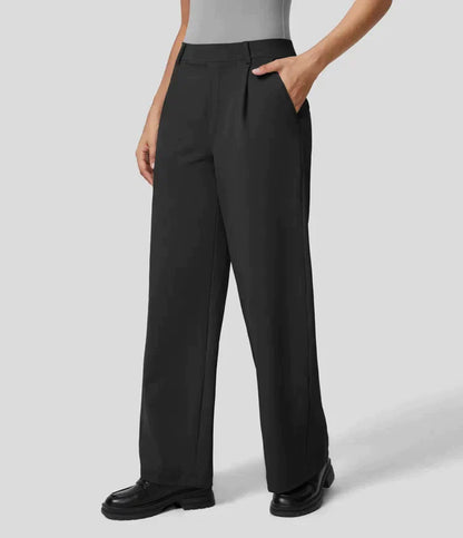 Dorothy - Stretch-Hose mit hoher Taille und geradem Bein für Frauen