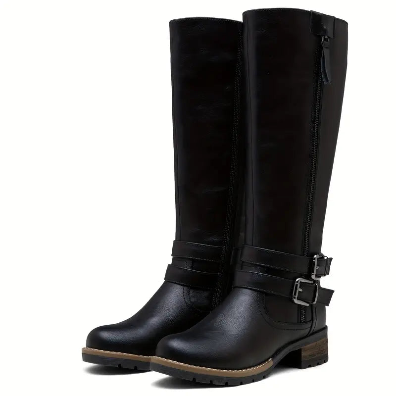 Elise - Hohe Stiefel aus Leder