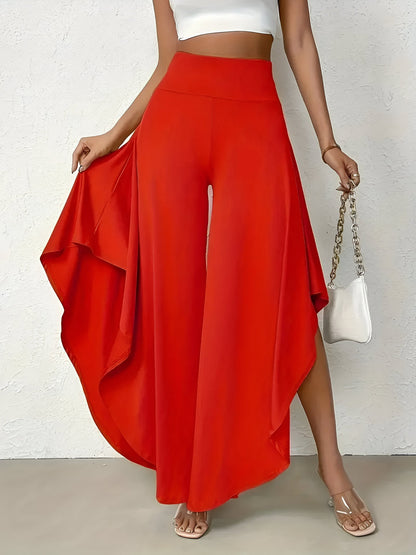 Daniella | Asymmetrisches Hemd Hose mit weitem Bein