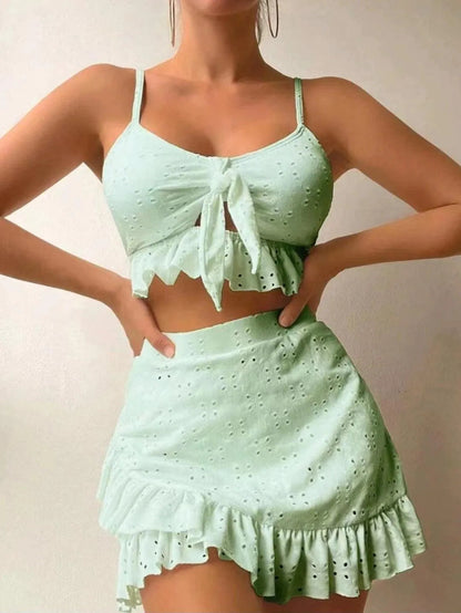 Damen Badeset - Regine Collection - Rüschen, Polyester, Komfortabel - Perfekt für Frühling und Sommer
