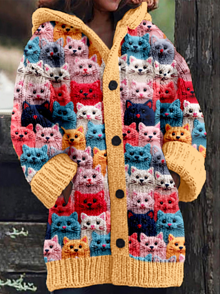 Nestle™ | Kuschelige Strickjacke mit Kapuze