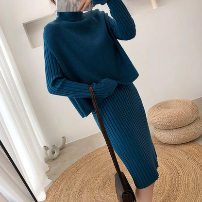 Tara - Zweiteiliges Kleid mit geteiltem Strickpullover