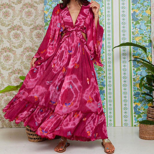 Dahlia - Elegantes floral gemustertes Kleid für Frauen