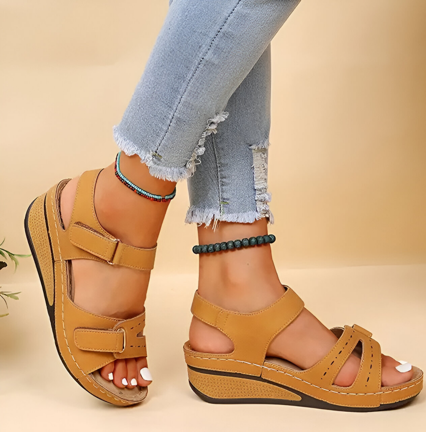 Allison® | Weiche, elegante Sandalen mit Keilabsatz