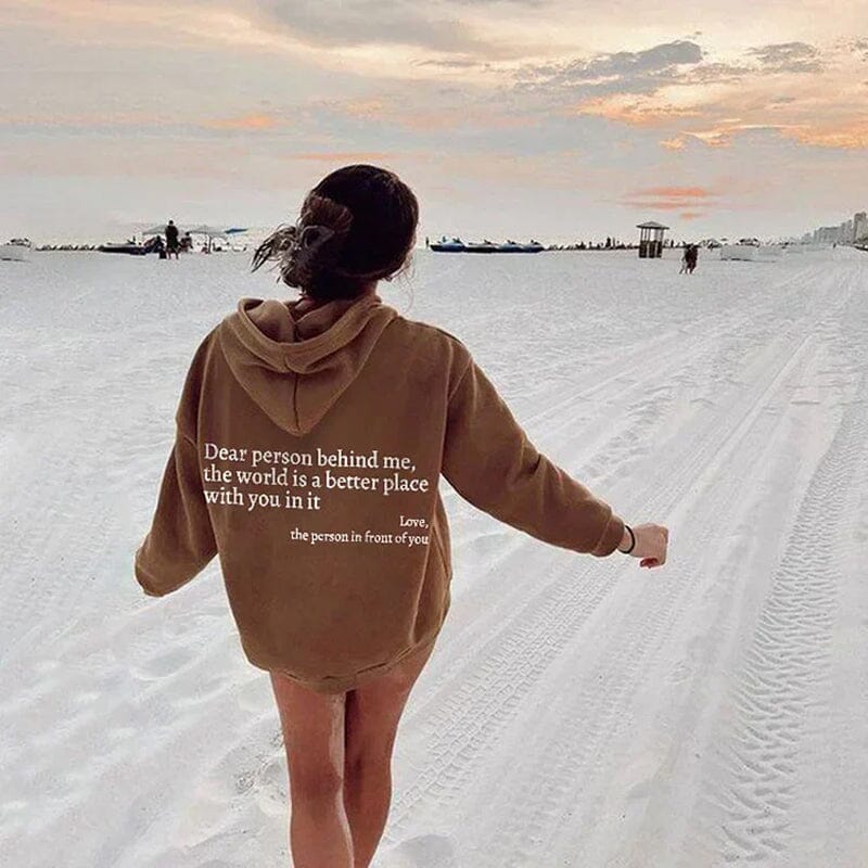 Jayne - "Dear Person Behind Me" Hoodie für Frauen