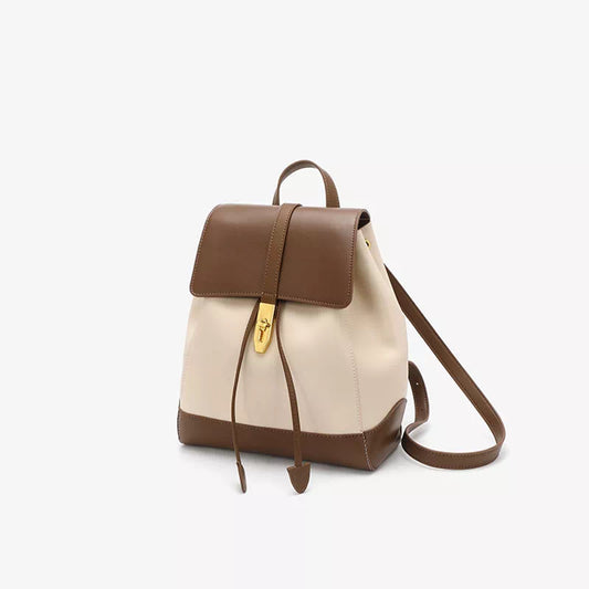 Alea | Rucksack aus echtem Leder mit Kordelzug für Frauen