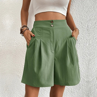 Shorts für Damen - modisch - hohe Taille, leicht, atmungsactive - ideal für den Sommer