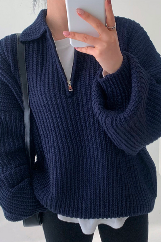 Lina - Winterpullover mit Reißverschluss für Frauen