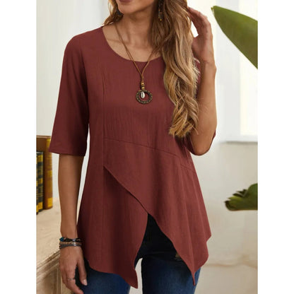 ByLina - Bluse mit O-Ausschnitt
