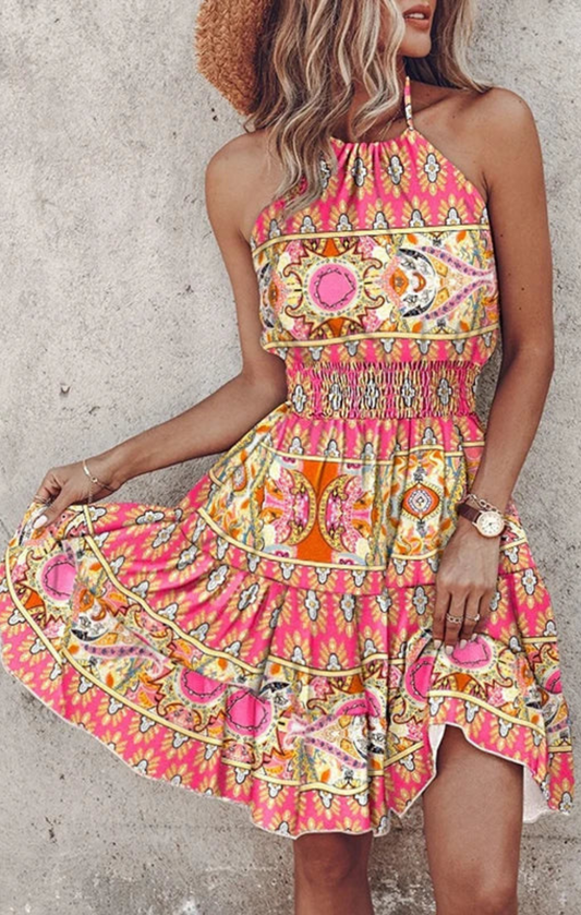 Angela Boho-Midikleid