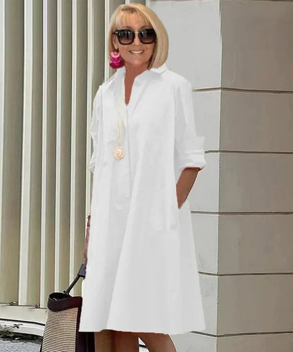 Sophisticated Shirt Dress in elegantem Stil für Damen