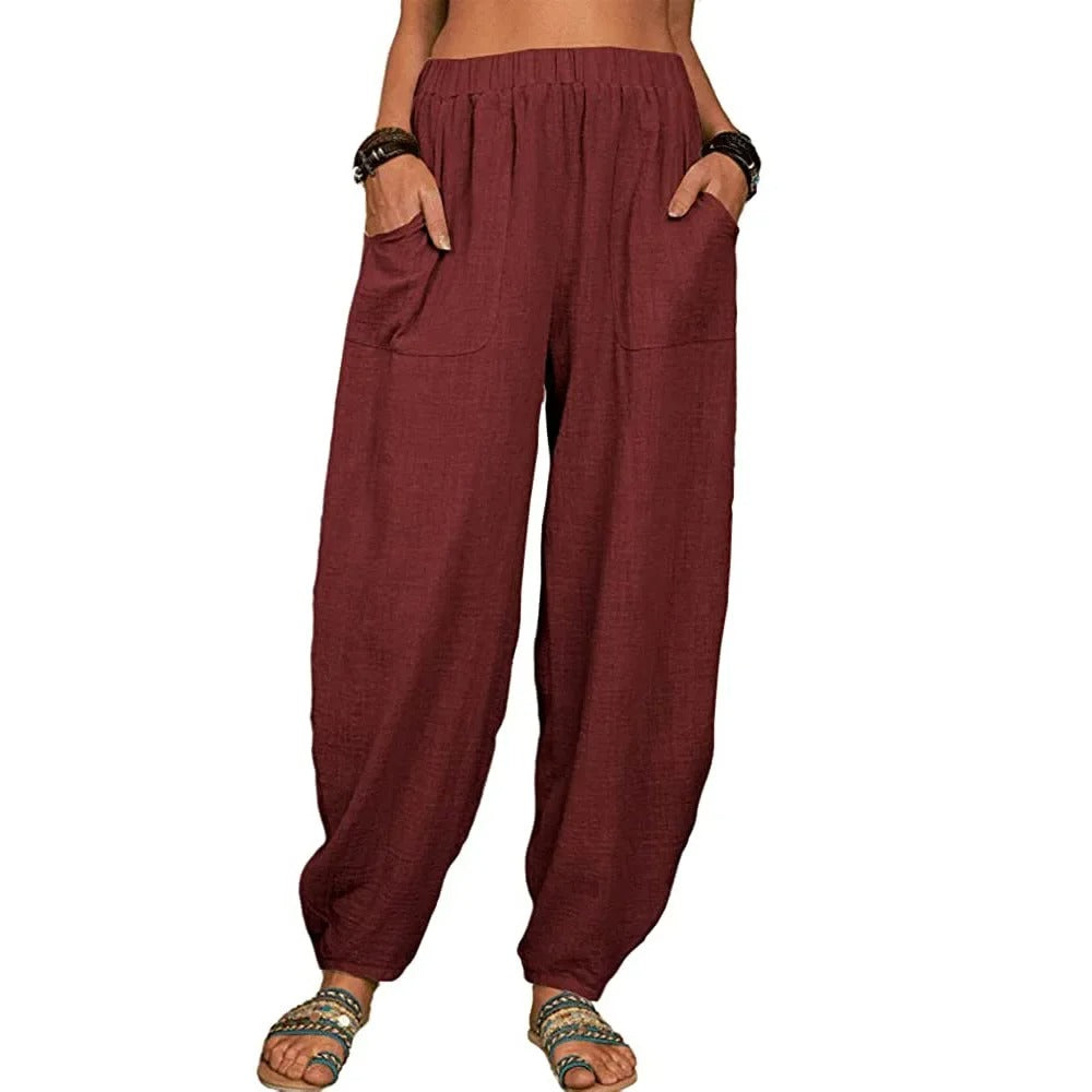 Clémence - Hose aus Leinen Airy