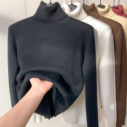 Dahlia - Stylischer Fleece-Rollkragenpullover für Frauen