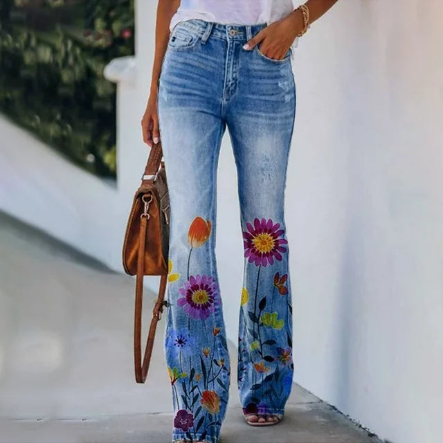 Ada - Jeans mit floralem Muster