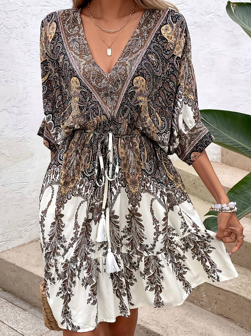 Dorothy - Elegantes Kleid mit kurzen Ärmeln