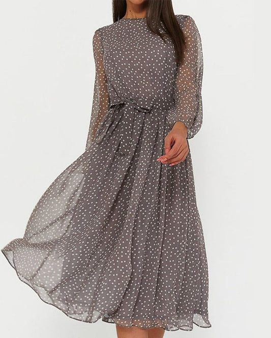 Isabelle | Elegantes Kleid mit Polka Dots