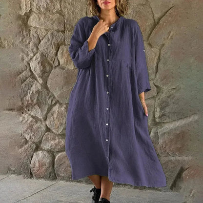 Chaya - Kleid aus Baumwolle und Leinen