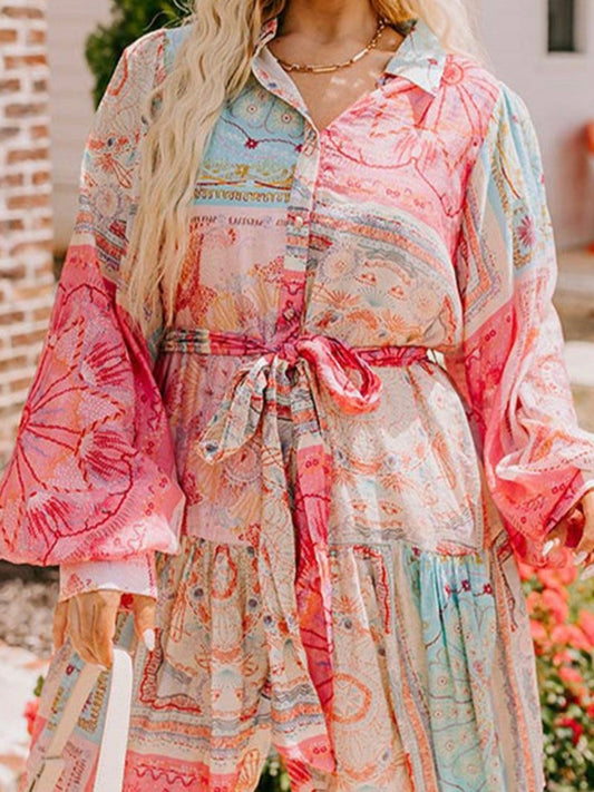 Kleid mit Boho-Patches