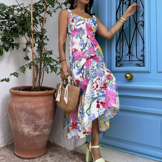 Anna - Floral gemustertes Kleid mit Ärmeln