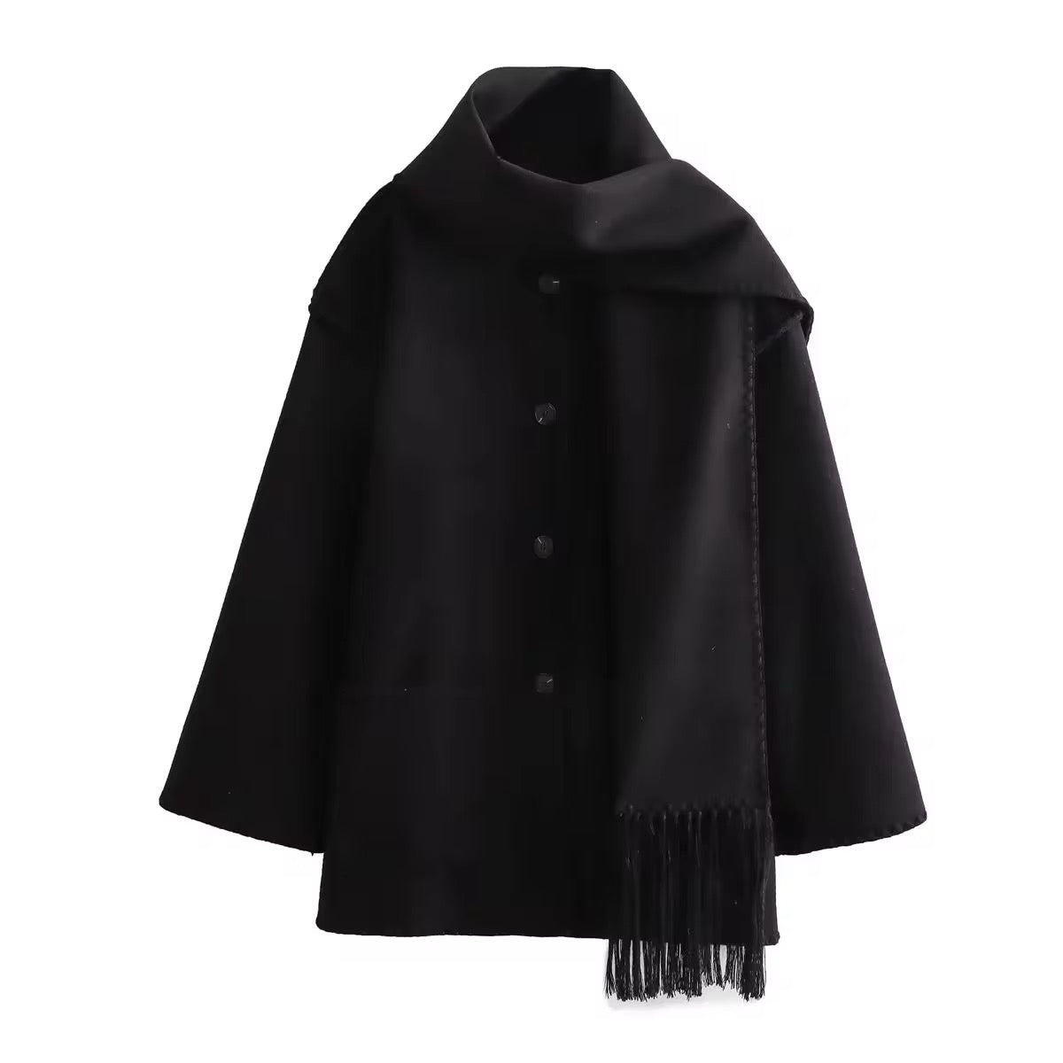 Vivian - lockere Jacke mit Schalknötchen