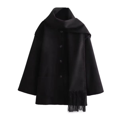 Vivian - lockere Jacke mit Schalknötchen