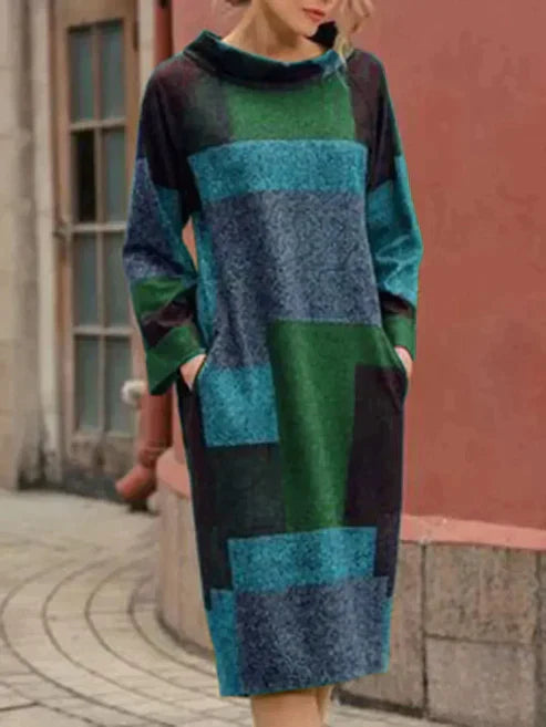 Pearl - Weites, mittellanges Kleid im Vintage-Look