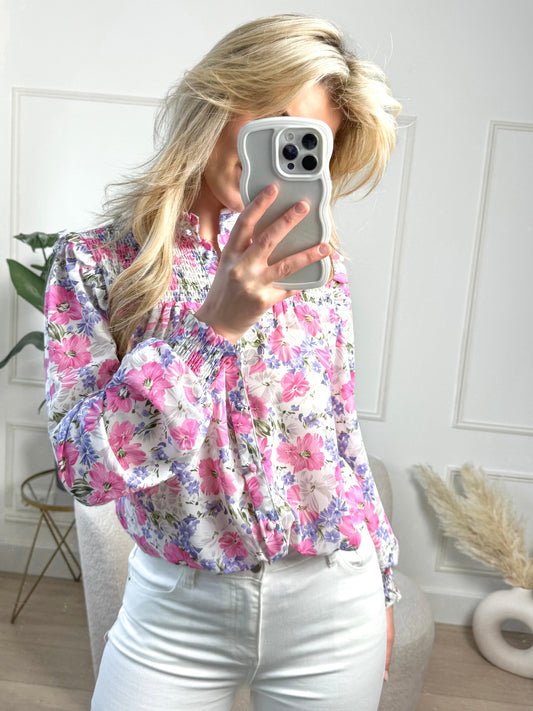 Caith - Bloom Bluse mit langen Ärmeln