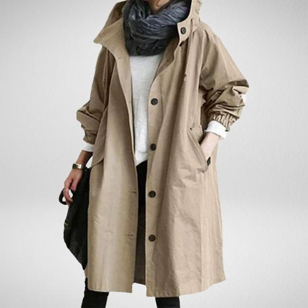 Lotte | Women's wasserdichter langer Regenmantel