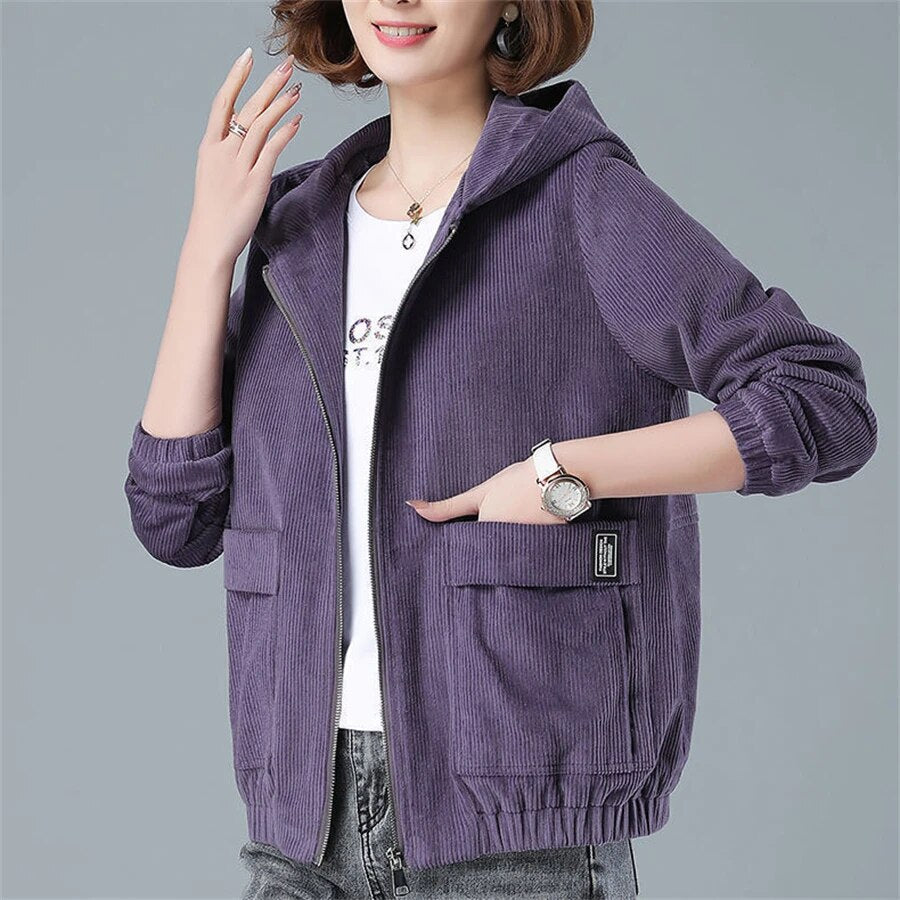 Fleur | Übergroße Cordjacke