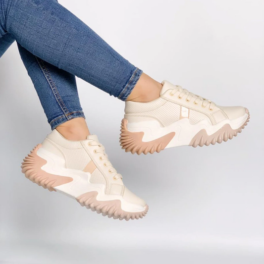 Flache Turnschuhe für Frauen