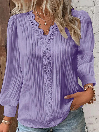 Lunorix™ | Leichte Bluse mit Spitzendetails