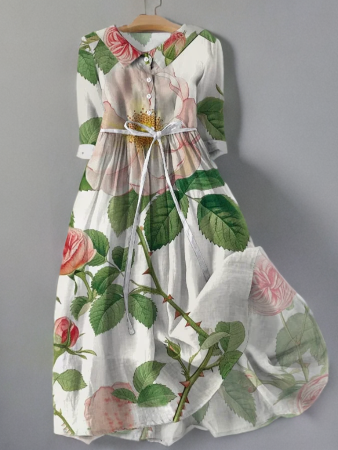 Abby - Vintage Kleid aus geblümter Spitze