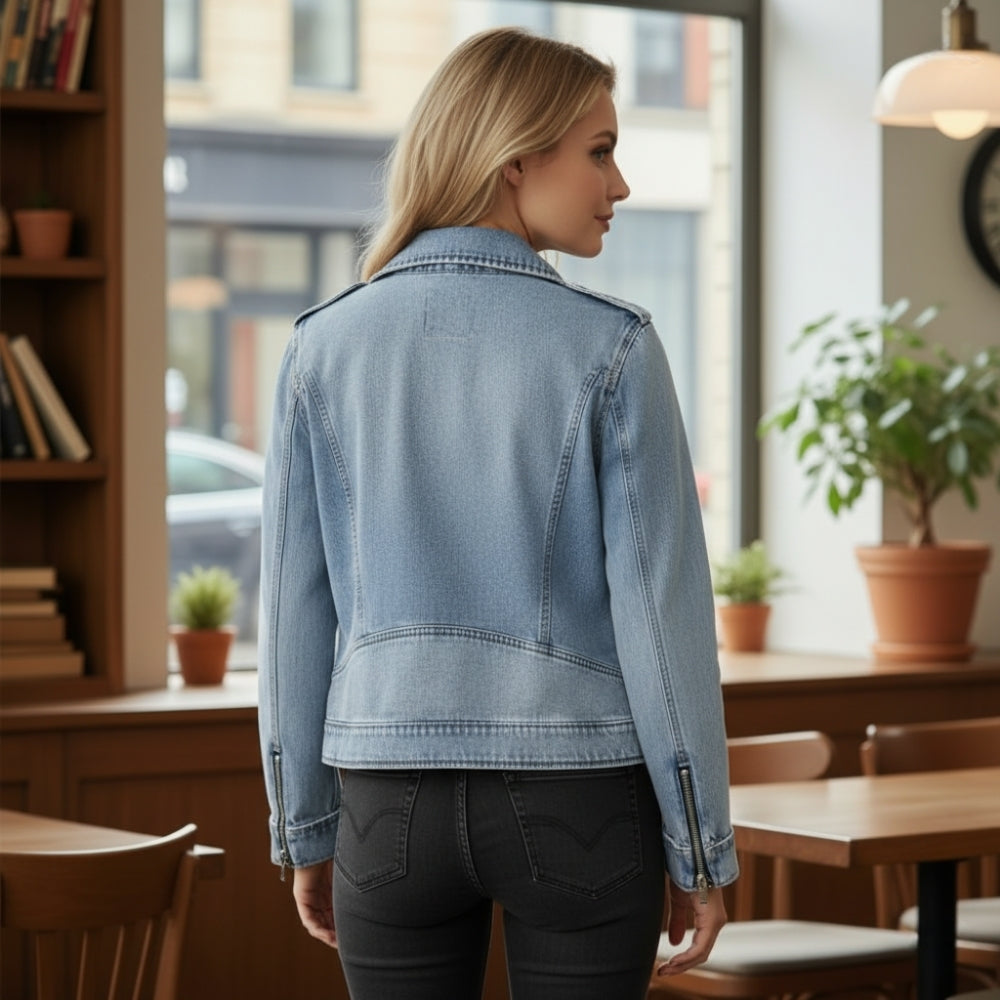 Aerin | Schicke und bequeme Damenjacke aus verwaschenem Denim