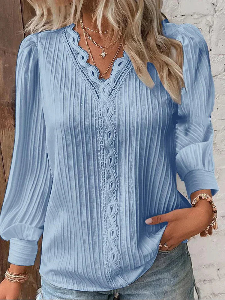 Lunorix™ | Leichte Bluse mit Spitzendetails
