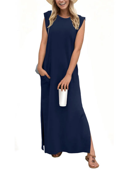 Aldina - Knitterfreies geteiltes Freizeitkleid