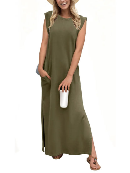 Aldina - Knitterfreies geteiltes Freizeitkleid
