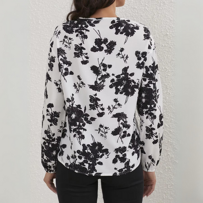 Althaia - Elegante geblümte Bluse
