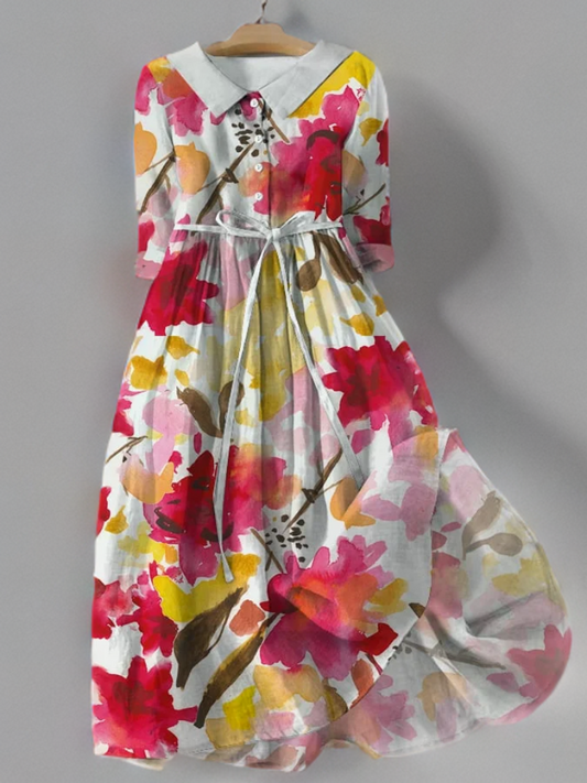 Amber - Geblümtes Spitzenkleid im Vintage-Stil