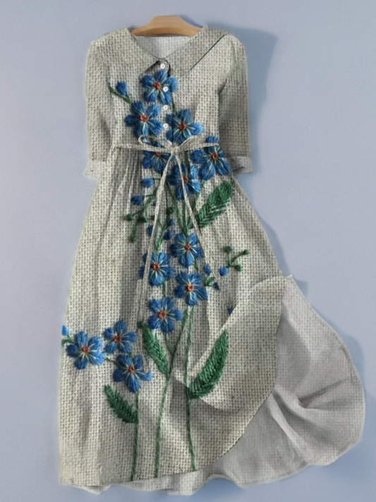 Amira - Geblümtes Spitzenkleid im Vintage-Stil