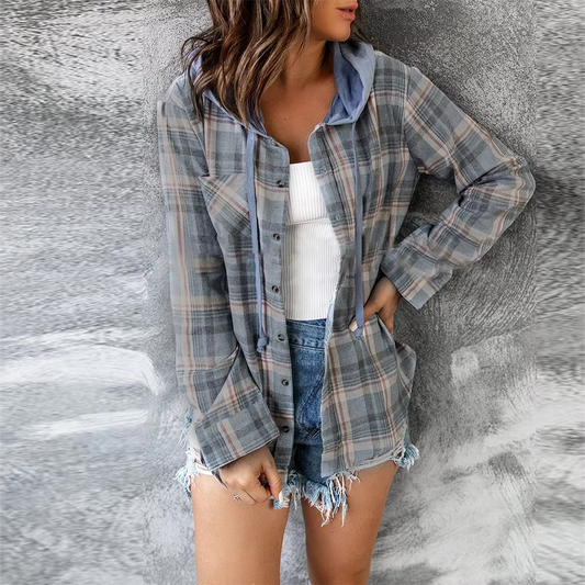 Anja - Lässige lockere Shirt-Jacke