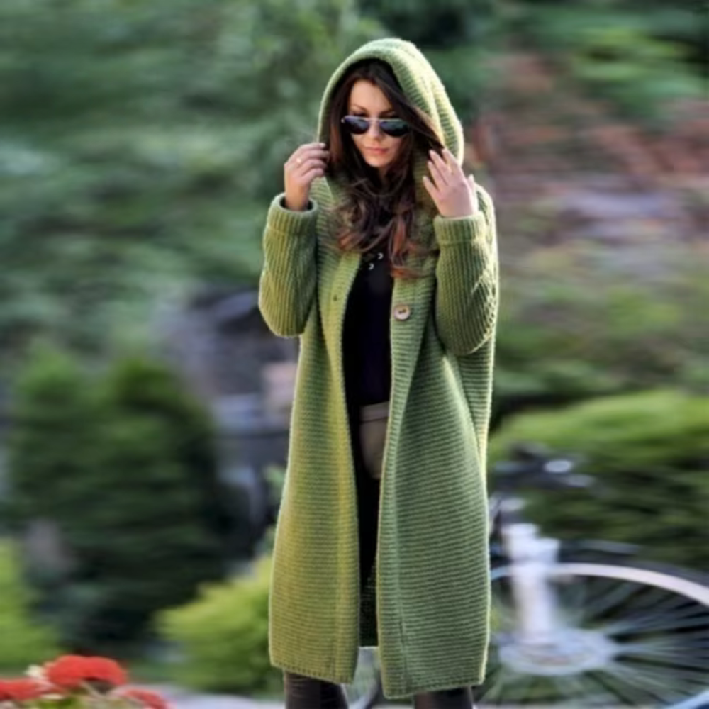 Anoushka - Lässige warme Strickjacke