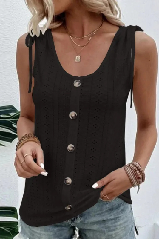Araminta | Lässige Schulter mit Fliege Tops