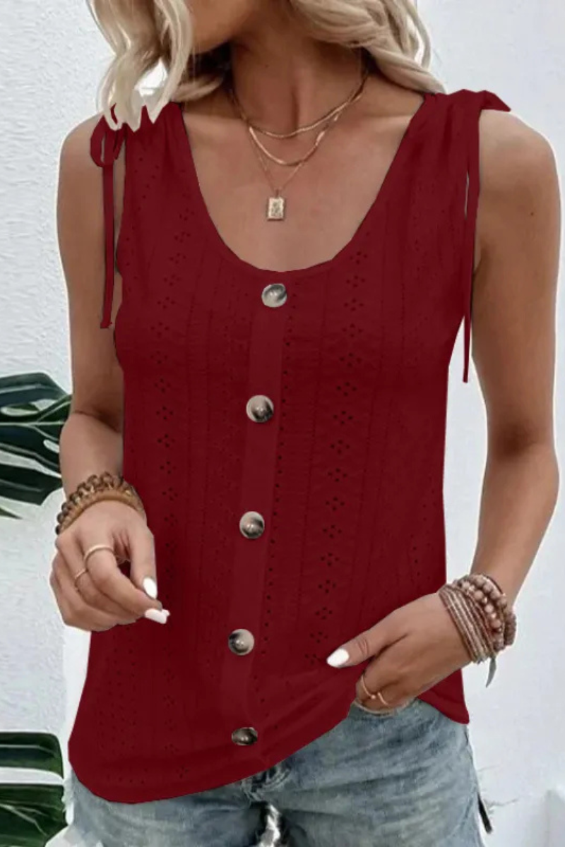 Araminta | Lässige Schulter mit Fliege Tops