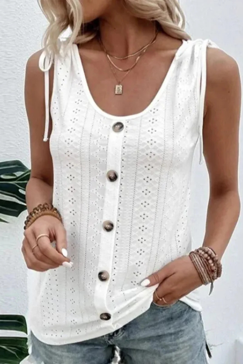 Araminta | Lässige Schulter mit Fliege Tops