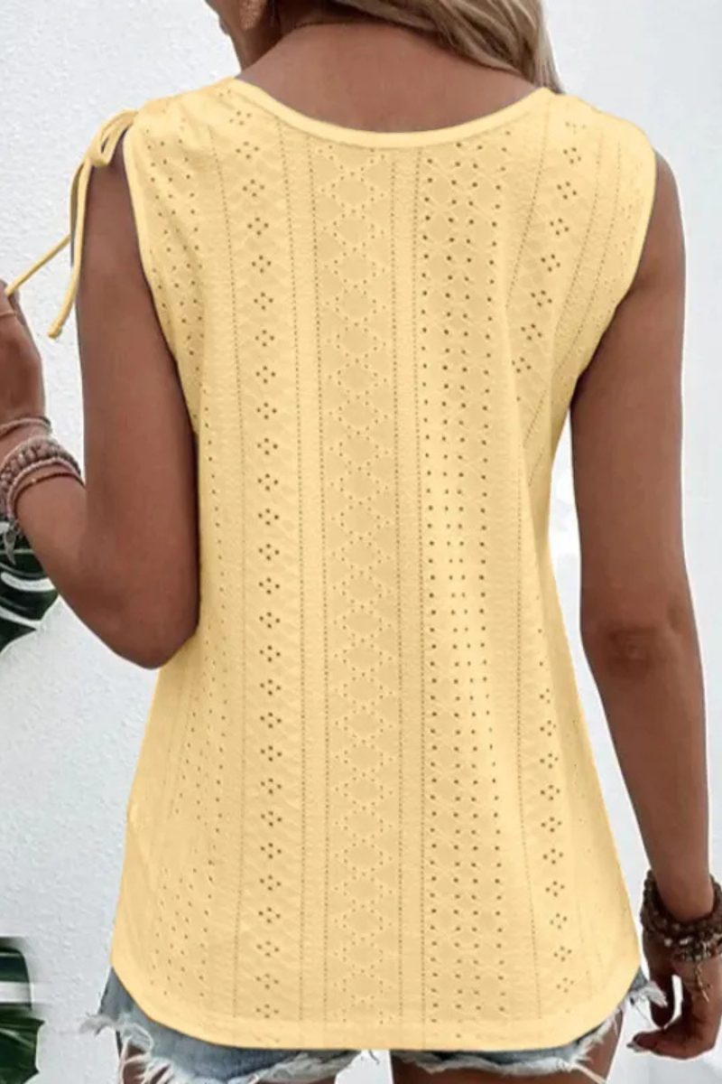 Araminta | Lässige Schulter mit Fliege Tops