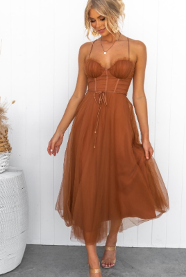 Aurene - Modernes trägerloses Prinzessinnen Abendkleid aus Chiffon