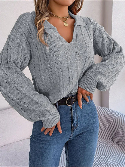 Sophia - Lässiger Strickpullover für Frauen