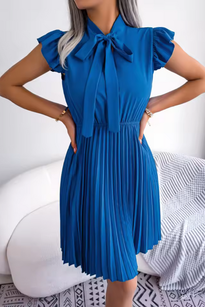Ava | Sommer Elegantes Kleid mit hoher Taille und großen Falten